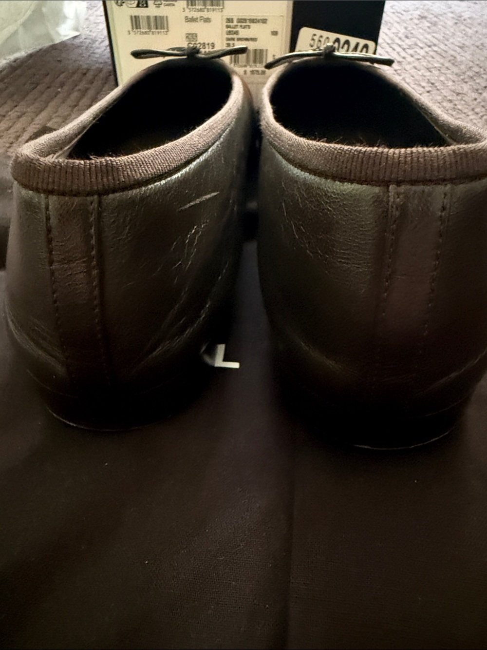 CHANEL Brown/red ballet flat - Picture 5 of 8